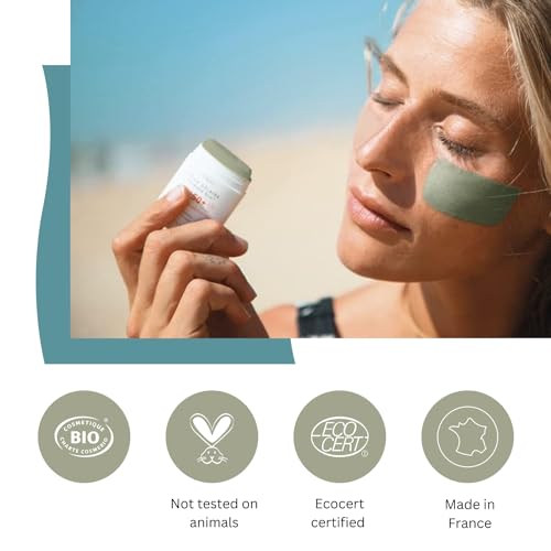 EQ Mineral Sunscreen Stick SPF50+ for Face & Lips Natural, Eco