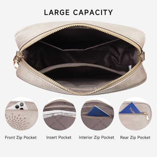 Image of APHISON Crossbody Bags for Women Trendy,Vegan Leather Small Crossbody Purses Shoulder Handbags with Adjustable Strap