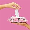 Beauty Concepts Facial Wipe Set- 4 Packs of Face Wipes, Makeup Removing Wipes with Vitamin C, Tea Tree, Rosehip, and Coconut, Sage Floral Package
