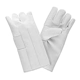 Newtex Heat Resistant Gloves - Zetex High-Temperature Fiberglass Gloves Up to 1300°F for Lab Environments, Kilns and Furance Industries (14'')