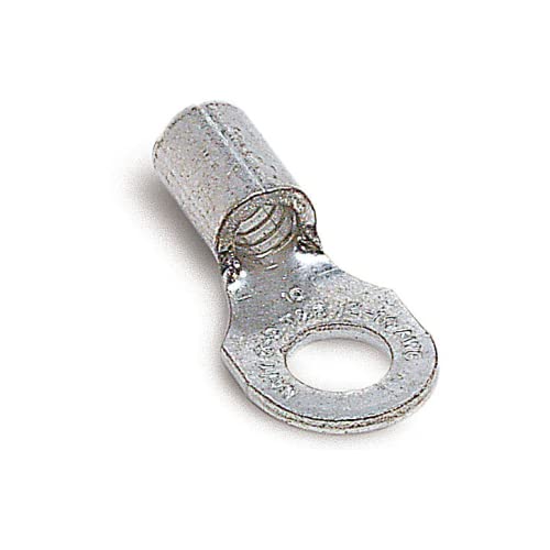 Stakon B14-10 Ring Terminal, Standard, Non-Insulated, 0.75-Inch Length by 0.31-Inch Width, Metallic, 100-Pack