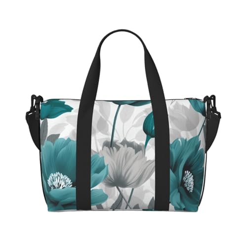 Sac de sport pour homme et femme grand sac de voyage cabine fourre-tout floral