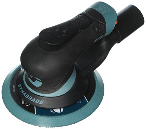 Dynabrade (X62V) Dynorbital Extreme 6  (152 mm) Diameter Random Orbital Sander, Vacuum-Ready, Hook-Face Pad Face | Proportionate 3 32  (2.5 mm) Diameter Orbit | 12000 RPM Pneumatic Motor
