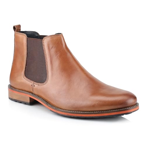 Silver Street London Argyll, Botas Estilo Chelsea Hombre, Tan, 45 EU