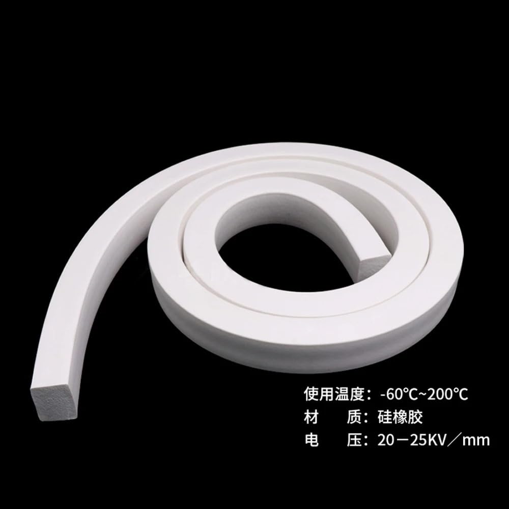 tira del sello de la espuma del silicón, El múltiplo blanco cuadrado de la tira del lacre caucho espuma silicón clasifica 1-5 metros(25 X 25mm,2Meters)