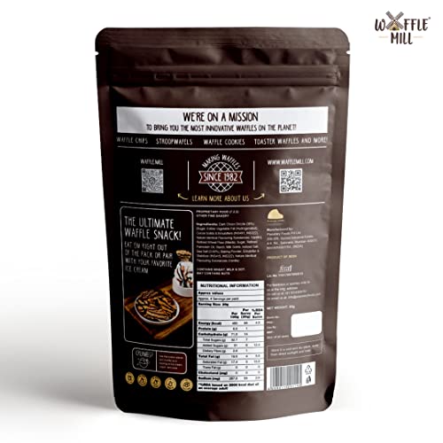 Image of Waffle Mill - Waffle Chips - Dark Choco Drizzle and Sea Salt - Pack of 2-160gm