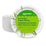Amazon Basics Everyday Paper Plates, 10 Inch, Disposable, 150 Count, Packaging May Vary