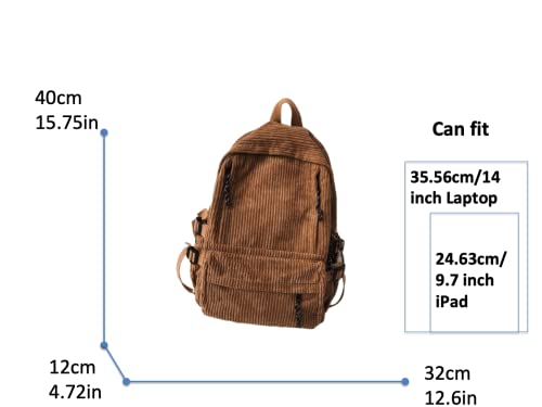 Kawaii Cute Aesthetic Fuzzy Fluffy Plush Sherpa Fleece Corduroy Backpack Rucksack Daypack School Teen Girls Children Women (black) Large4