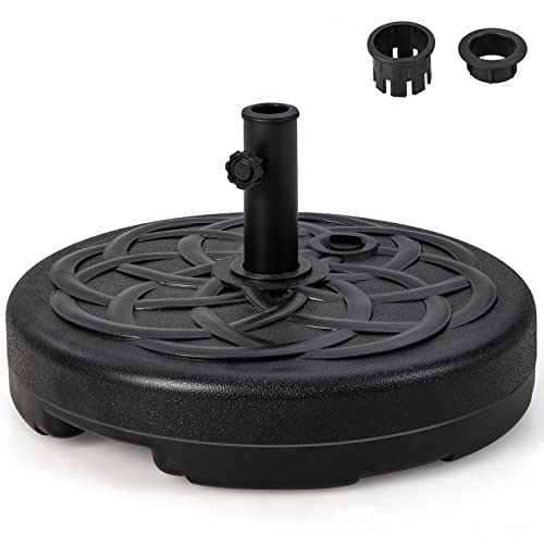 Giantex Fillable Umbrella Base, 22 inch Umbrella Stand Water and Sand Filled, Up to 102lbs, Fit 1.5