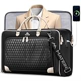 MATEIN Carry On Garment Bags for Airplanes, Travel Garment Bags for Women Up to 5 Suits with Aroma Pads & USB Port, Convertible Wrinkle Free Hanging Suit Carrier with Shoe Compartment Fit 15.6" Laptop