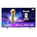 Hisense 55E7Q Pro TV QLED 4K 55" (139 cm) - Série E7 Pro - 144Hz (HSR 240Hz), Dolby Vision IQ & Atmos, Mode Jeu Pro, AMD FreeSync Premium, Smart TV VIDAA, Alexa & AirPlay 2