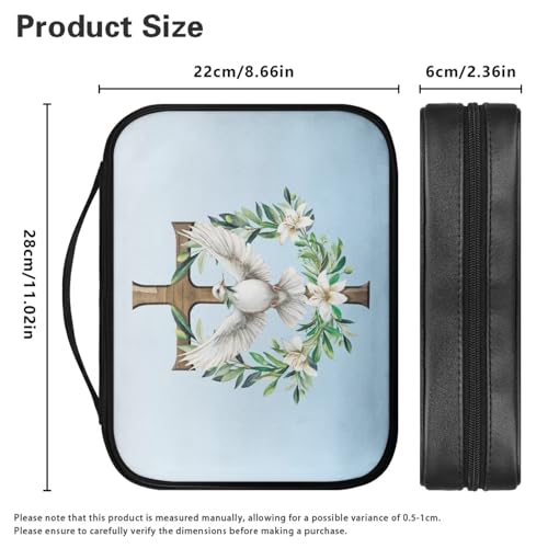 Dove Cross Bible Pack for Women One Size Bible Carrying Case Bible Accessories Gifts Tote Bags Book Carrying Case with Handle Hand Bag4