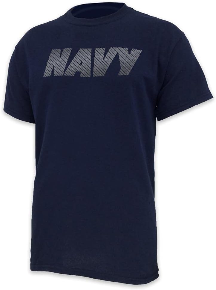 Armed Forces Gear Men's Navy Military Reflective PT Shirt