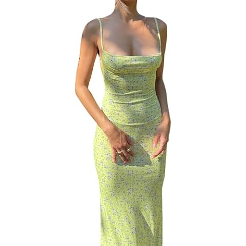 Edhomenn Women Y2K Floral Maxi Dress Cover