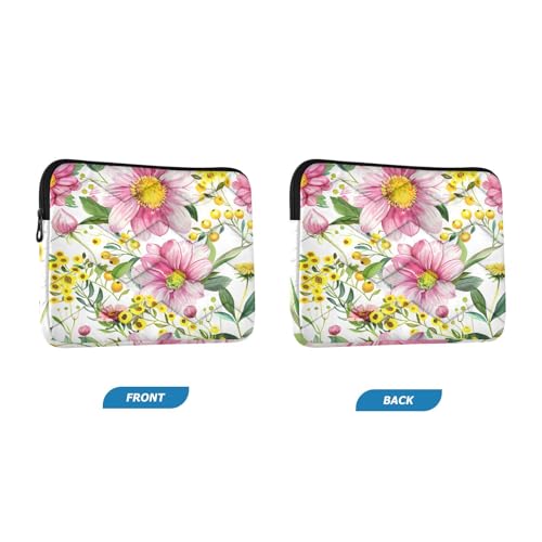 Funda para portátil 13-14 pulgadas con diseño Cosmos Flowers miniatura 2