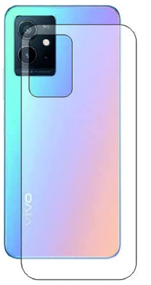 COVER CAPITAL Flexible Vnyl Tpu Back Screen Protector for Vivo T1 5G -Transparent