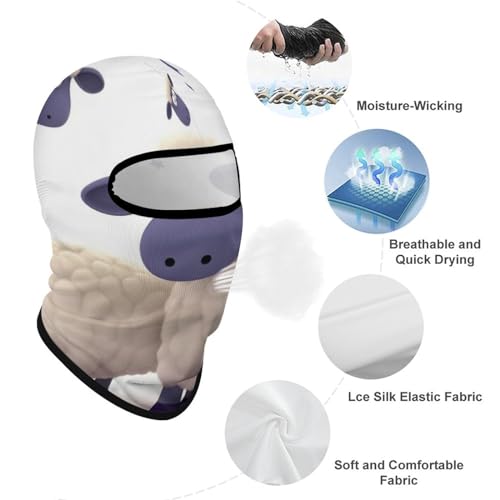 Balaclava para Hombre y Mujer máscara para esquí, cubierta completa para ciclismo miniatura 3