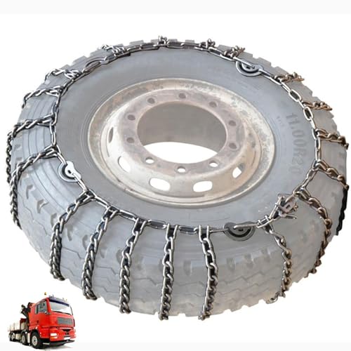 Car Tire Chains Snow Chains for Semi Trucks Snow Chains for Car Tires Universal Metal Tire Chains for SUV Trucks Pickup Trucks Semi Trucks Van Dually Trucks ATV Light Truck 9mm 2pcs 295/80R22.5
