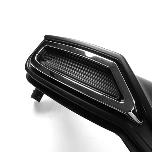 FREEMOTOR802 Rear Diffuser W/Side Aprons & LED Brake Light, Fits 2022-2024 Honda Civic Sport LX EX-L Hatchback, Matte Black PP 3PCS Rear Bumper Molding Lower Lip Splitter Spoiler Canards Guard