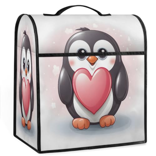 Coffee Maker Cover Cute Childish Penguin Kitchen Appliance Covers Small Appliance Covers Blender Cover Juicer Cover Dust Covers for Kitchen Appliances with Top Handle and Pockets,Washable,C76