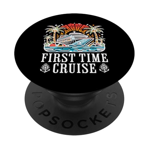First Time Cruiser My First Cruise Family Vacation Cruising PopSockets PopGrip Interchangeable First Time Cruiser My First Cruise Family Vacation Cruising PopSockets PopGrip Interchangeable
