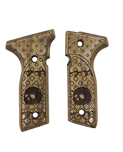 Poignée Beretta Stoeger en noyer fait main avec gravure Dracarys d'exception