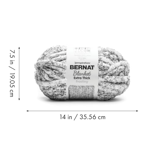 Image of Bernat Extra Thick Frosting - Chunky Yarn for Hand Knitting, Crochet, Crafts & Amigurumi - #7 Jumbo - 21oz /600g - 65 Yards - Stellar