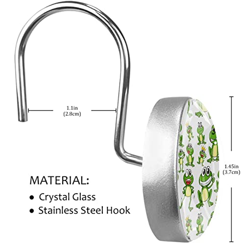 Anneaux de rideau de douche en acier inoxydable durable x12 - 4