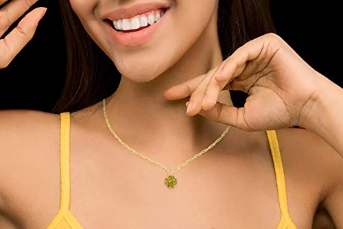 Femme Luxe Solitaire Pendant Necklace in 14K Yellow Gold for Women.2