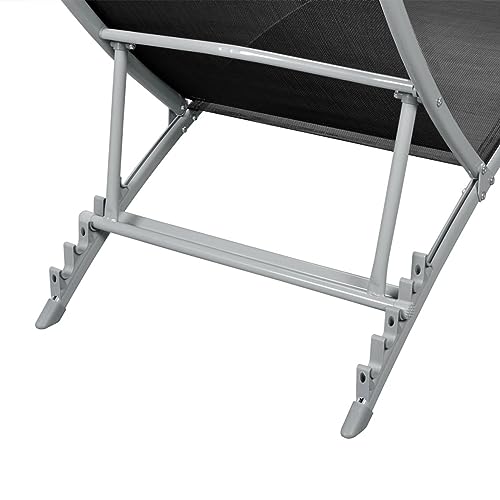 Chaise de camping durable structure acier haut de gamme pour extérieur - 4