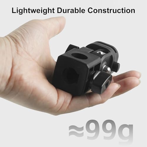 Image of Light Stand Adapter, Camera Mount Adapter with Universal 1 /4 Screw Thread and 180 Degree Tilt, Cold Shoe Design, for Light Stands Cameras Video Lights Photography