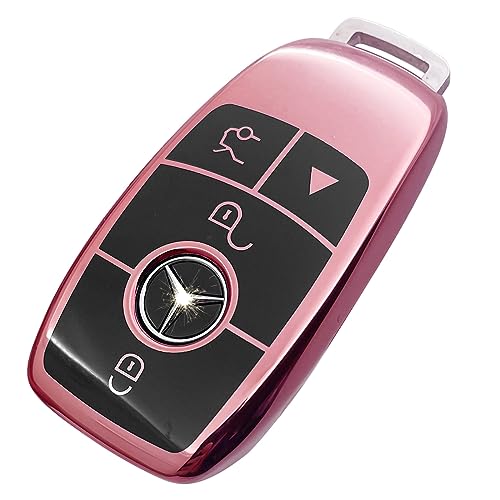 Carcasa rosa de llave Mercedes Benz para proteger tu mando a distancia en el día a día urbano