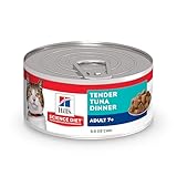 Hill's Science Diet Adult 7+, Senior Premium Nutrition, Wet Cat Food, Tuna Stew, 5.5 oz Can, Case of 24