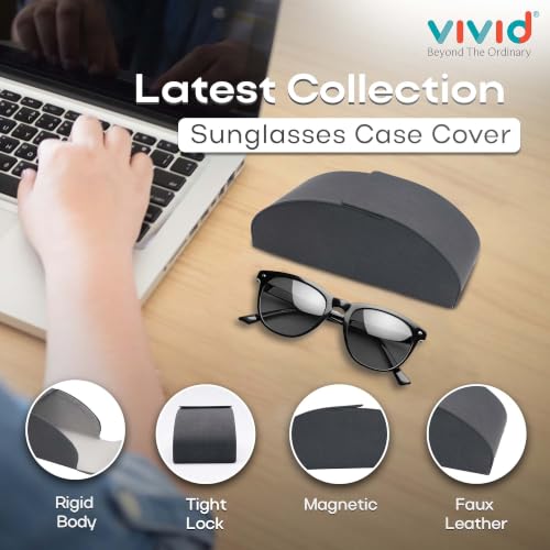 Image of VIVID Unisex Specs Magnetic Eyewear Dabbi Faux Leather Hard Case Cover