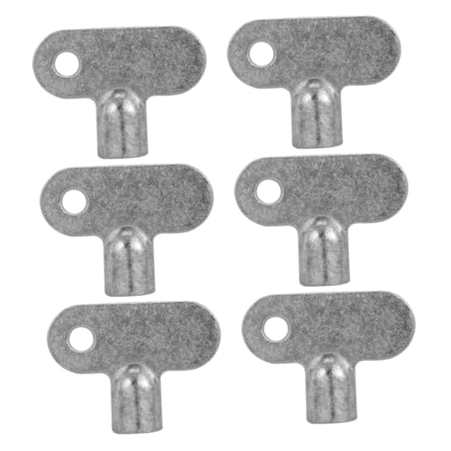 HOMSFOU 6piezas Llaves De Válvula De Radiador Llave De Completo Aleación De Zinc Radiadores