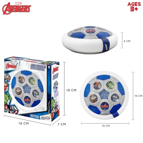 Image of SKOODLE Avengers Air Soccer Ball Non Rechargeable Battery Powered Hover Football, Indoor Electric Smart Air Football for Boys and Girls. Fun Game for Kids - for Birthday Gift
