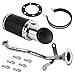 FLYPIG High Performance GY6 150cc Muffler Exhaust Pipe kit Replace for System Shorty GY6 125cc 150cc 4 Stroke (Black)
