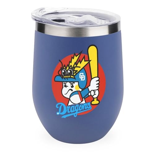 ワインタンブラー 中日ドラゴンズ 野球応援 卵殻カップ タンブラー 350ml U字型 コーヒーカップ 蓋付き ステンレス製 魔法瓶 保冷 保温 水筒 直飲み 応援グッズ プレゼント