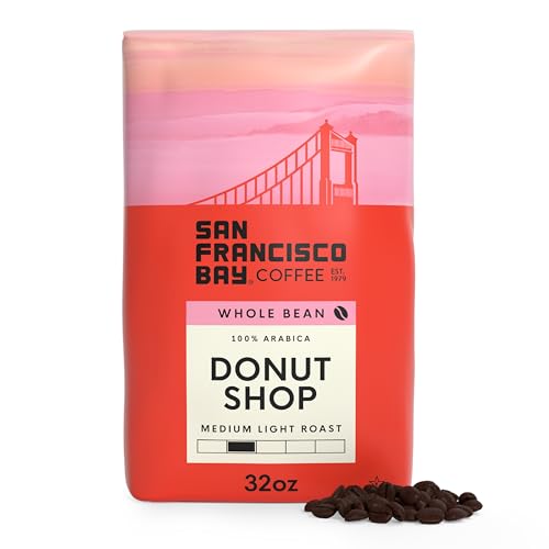 Image of San Francisco Bay Whole Bean Coffee, Donut Shop (32 oz Bag), Medium-Light Roast Coffee Beans