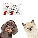 Lxtness Zeckenkarte, Zecken Waagenkarte Mit Lupe, Schnelle Reinigung Von Zecken Zeckenkarte für Menschen Kinder Hunde Katzen