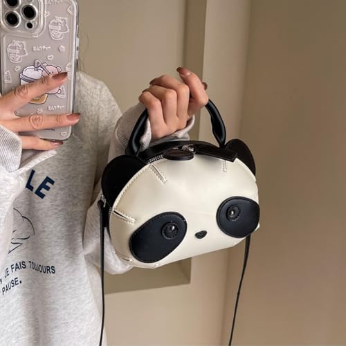 Cute Panda Pattern Handbag, Women's Girl Pu Leather Small Casual Shoulder Bag, Mobile Phone Bag3