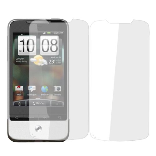 Ruilogod 2 PCS Effacer le protecteur d'écran en plastique pour HTC Legend G6