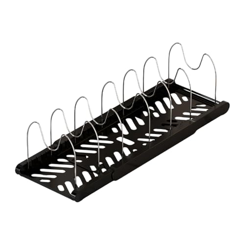 Rxgiasup Versatile Kitchen Cookware Rack for Under Cabinets - Expandable Storage Solution for Pots, Pans, and Baking Trays