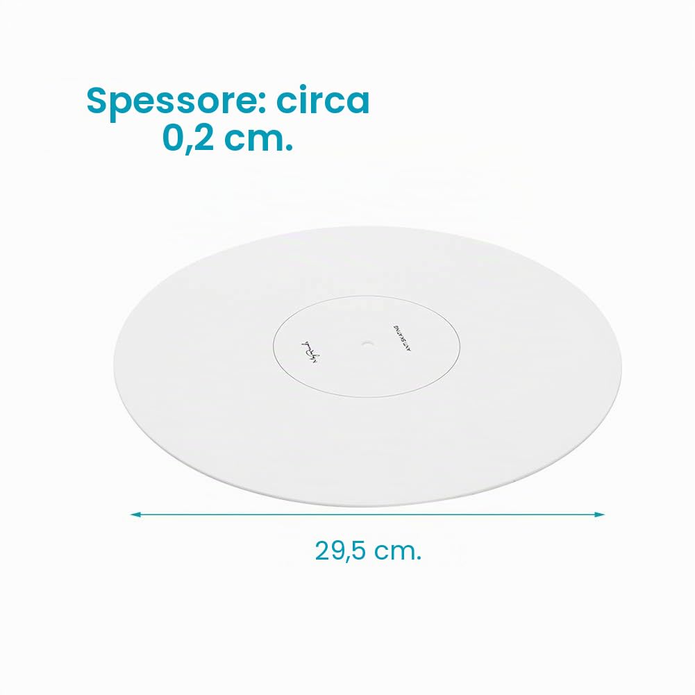 Tappetino goniometro per Giradischi, Piastra di calibrazione in Acrilico per Pickup Vinile LP