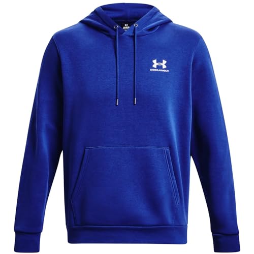 Under armour Essential Fleece Hoodie - Men's (1373880-400, Royal/White) - Main Image