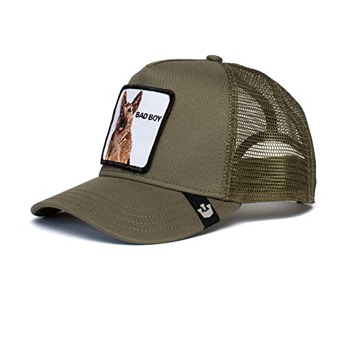Goorin Bros The Bad Boy Shepherd Hund Olive A-Frame Adjustable Trucker Cap - One-Size Cover