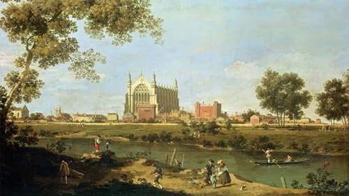 Tableau Toile Eton College Antonio Canal 60x90cm pour décoration murale de salon
