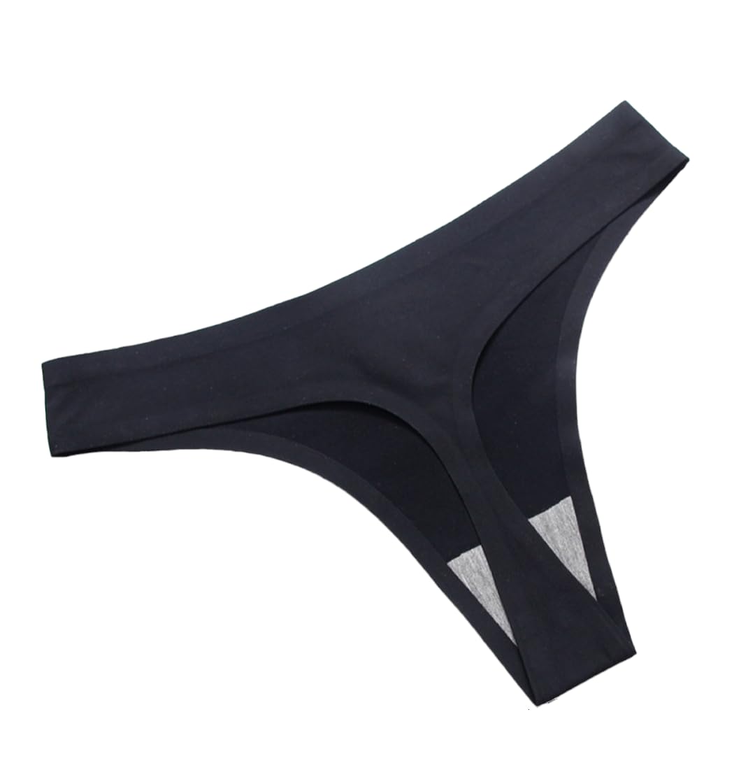 munaafi Women Ice Silk Briefs Panties Seamless Thongs Underwear Lingerie (26-32waist)-picture-29