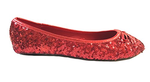 Shoes8teen Womens Sequin Ballet Flat