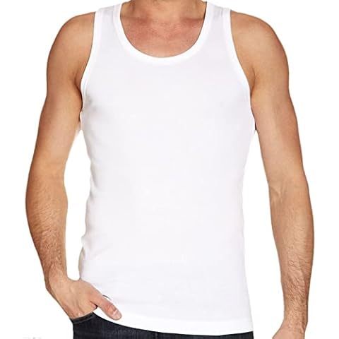 SPINSAR Men's 100% Cotton Athletic Vest Cover